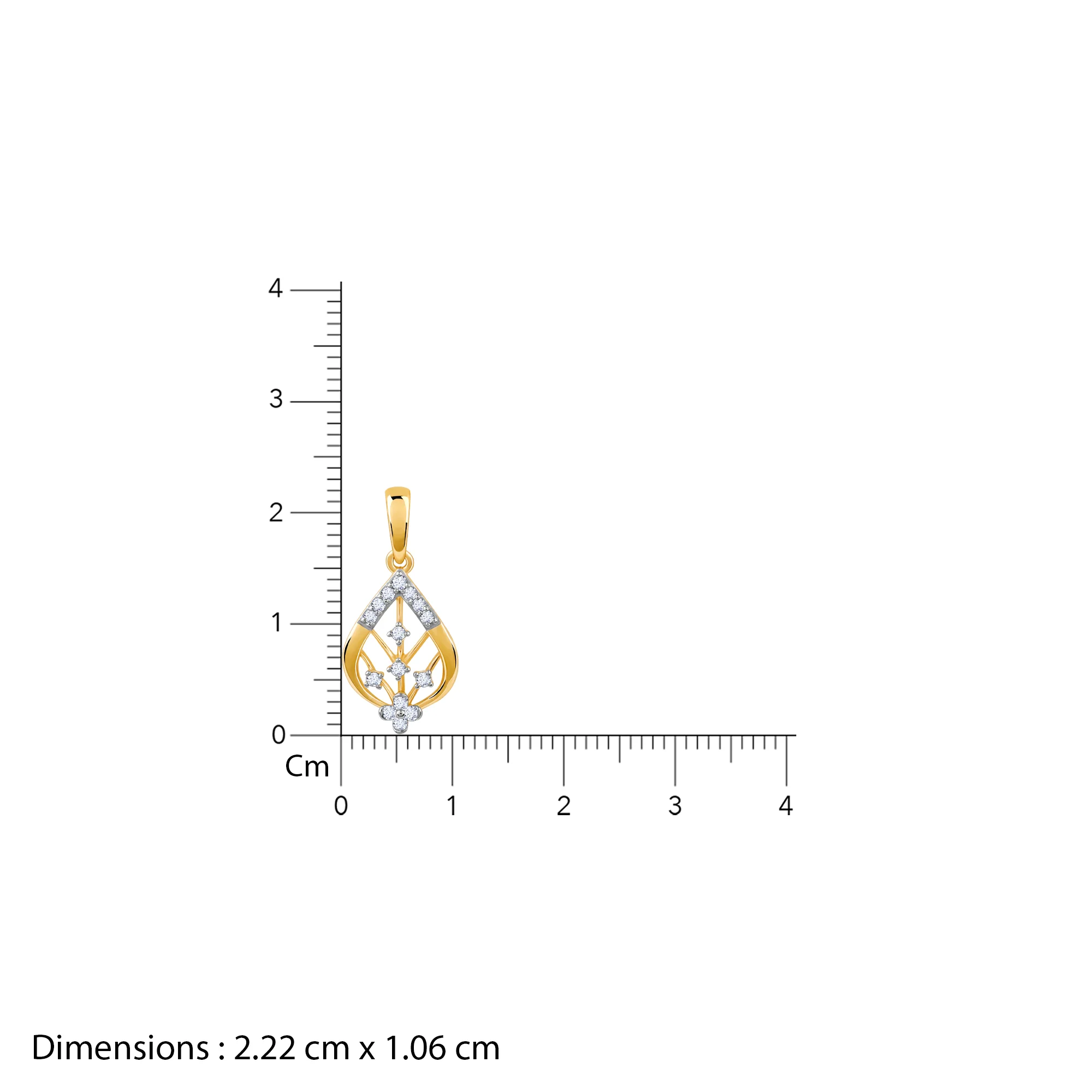 Gold Satomi Diamond Pendant - Image 6